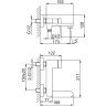 Смеситель для ванны FRAP H85 F3285